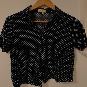 Cropped button up